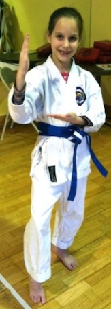 Charlotte at karate